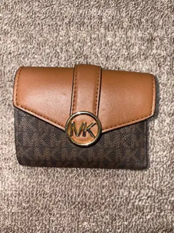 Michael Kors 3단 폴더형 지갑 브라운/베이지