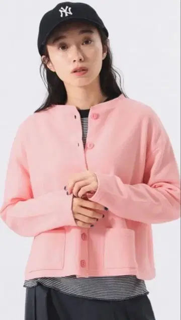 버튼 맨투맨 가디건