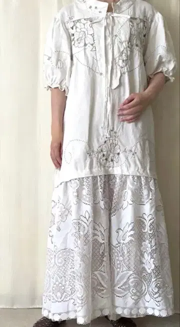 프랑스 앤티크 쳐치 드레스 DRAWER 원피스 빈티지