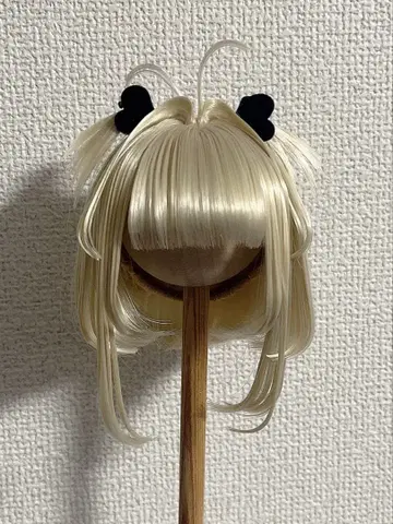 블론드 숏 헤어 가발 딜러 제작 8-9인치 가발