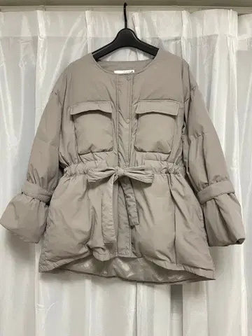 그레이 다운 자켓 사이즈 38