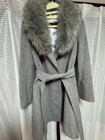 프레이 아이디 A라인 울 캐시미어 코트 사이즈 1 그레이