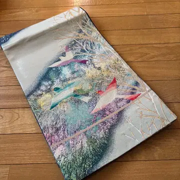 순수 실크 후쿠로 오비 육통