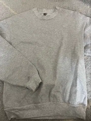 LOS ANGELES APPAREL 그레이 14oz 맨투맨 S 사이즈