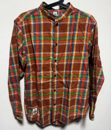 참스 버튼 프론트 허리케인 플란넬 셔츠 L 여성용 새상품 브라운