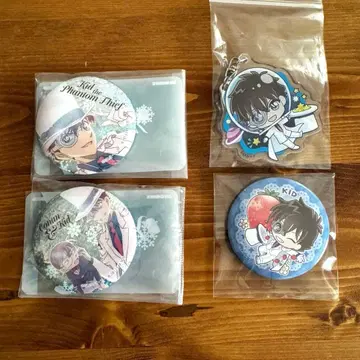 명탐정 코난 괴도 키드 굿즈 4점 캔뱃지