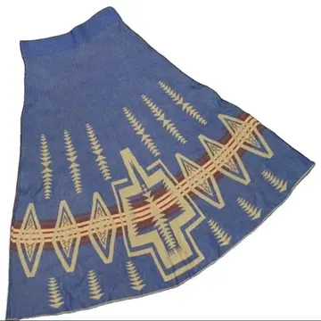 노르딕 무늬 롱 스커트 [ anapau ]