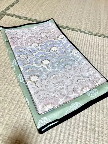 순수 실크 호테이야 금제 럭셔리 눈꽃 금채 몰 직조 포멀 후쿠로 오비