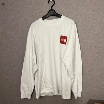 THE NORTH FACE 화이트 긴팔 티셔츠 XL
