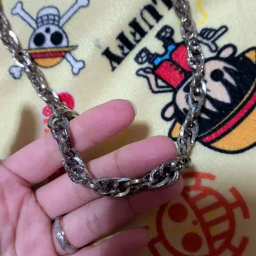 실버 스테인리스 스틸 체인 목걸이