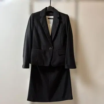 수트 세트 (자켓 스커트 블라우스) 블랙 졸업식 입학식 M