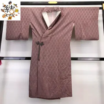 MK-1231 도중옷 롱 도중옷 카고메 자수 나비 매실쥐색