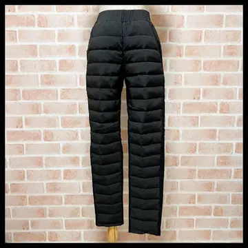 새상품 M 사이즈 다운 팬츠 미세스 여성용 블랙 허리밴딩 겨울 따뜻한