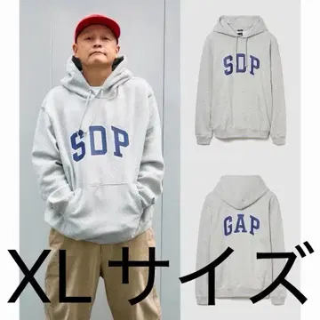 GAP x 스차다라파 아치 로고 후드 부착 후드티 그레이 XL사이즈