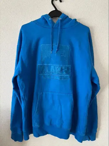 XLARGE 후드 맨투맨 블루 M 사이즈