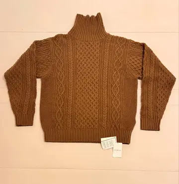 저널 스탠다드 긴팔 터틀넥 스웨터 L 니트 남성용 브라운