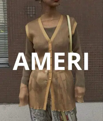 Ameri VEST LAYERED RIB KNIT