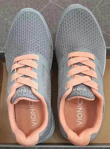 아킬레스 VIONIC 그레이 오렌지 스니커즈 23cm