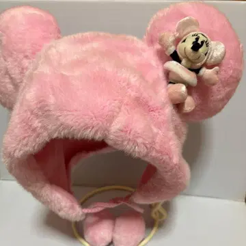 디즈니랜드 미니 봉제 인형 포함 핑크 모자 팬캡