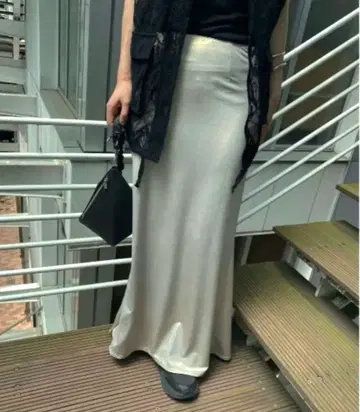 PENCIL GLITTER SKIRT ameri vintage