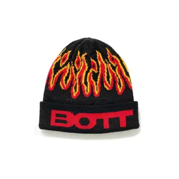BOTT 불꽃 디자인 니트 모자