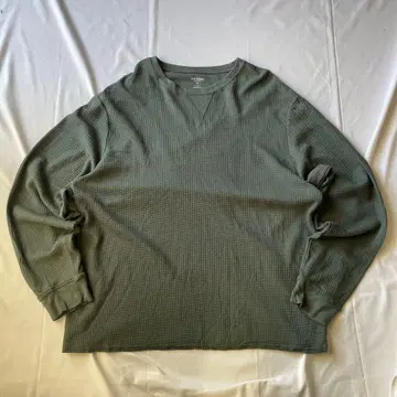 00s 써멀 롱 T 와플 원단 그런지 Y2K 인기 헤이세이 구제 의류