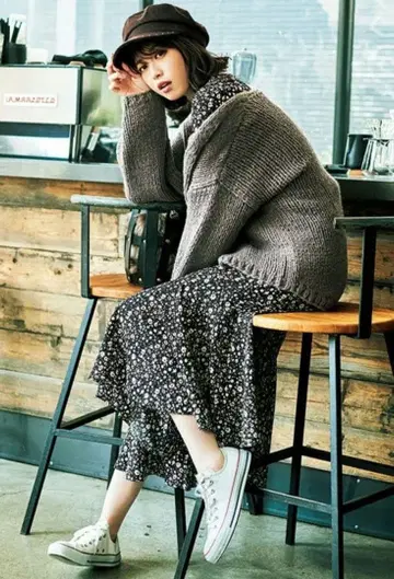 작은 꽃 프린트 원피스