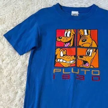 디즈니 플루토 미국제 자수 로고