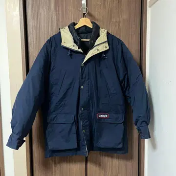 CANON 2WAY 네이비 후드 부착 다운 자켓