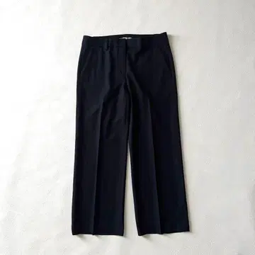 새상품급 띠어리 럭스 SAXONY 와이드 팬츠 크롭 울 다크 네이비 M