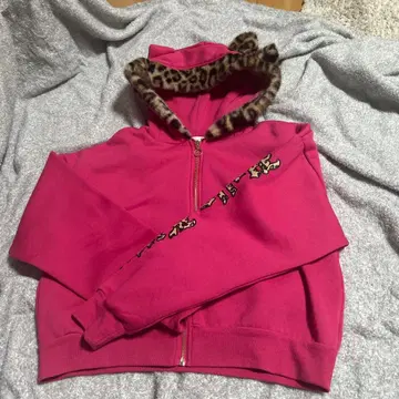 egg 헬로키티 레오파드 무늬 후드티 L 아베일