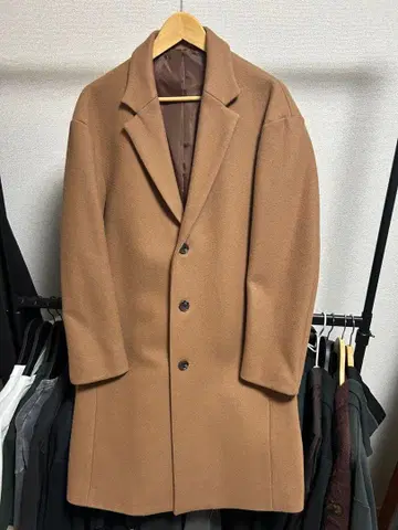 LIDNM 브라운 체스터 코트 일본제