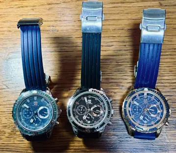 BEN-NOVIS 크로노그래프 손목시계 러버 밴드 3세트