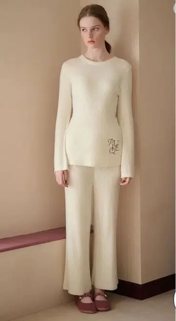 택 포함 새상품 젤라또피케 온도 조절 스무디 리브 롱팬츠