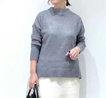 EIura 라메 모크넥 니트 섀도우 블루