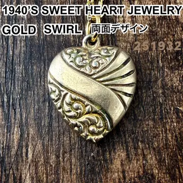 스위트하트 주얼리 SWIRL 소용돌이 골드 빈티지 목걸이