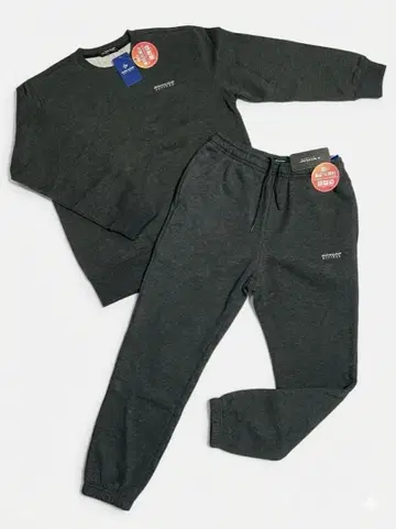 다크 그레이 맨투맨 세트