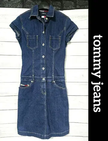 TOMMY JEANS 데님 원피스 올인원