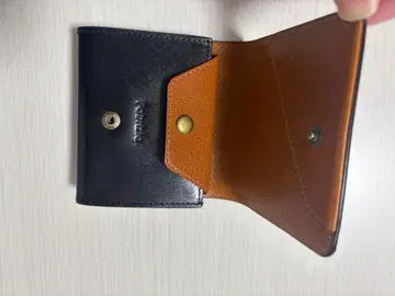 [파브리치오] 지갑 남성용 여성용 2단 접이식 동전 지갑 미니 지갑