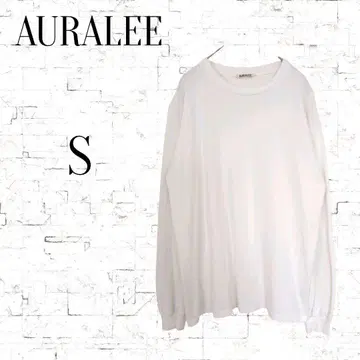 [ 오라리 ] 코튼 크루넥 긴팔 T셔츠 화이트 S