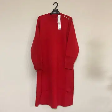 LOUNIE 루니 니트 원피스 레드 빨간색