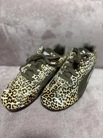 새상품 푸마 스피드캣 와일드 표범 무늬 23.5