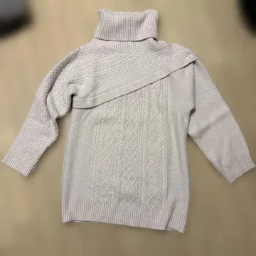 로얄 파티 ROYAL PARTY 화이트 니트 원피스