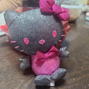 헬로키티 글리터 봉제 인형 약 15cm