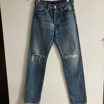 MINEDENIM 데미지 가공 데님