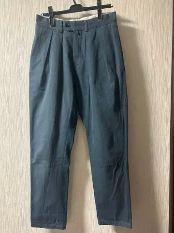 NEAT 투 턱 팬츠 44 블루 그레이