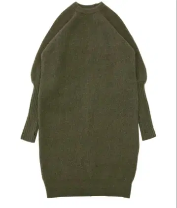 새상품급 select MOCA 카키 올리브색 긴팔 롱 니트 원피스