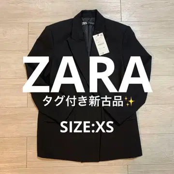[ 자라 ] 택 포함 중고품 테일러드 자켓 XS 블랙 깔끔