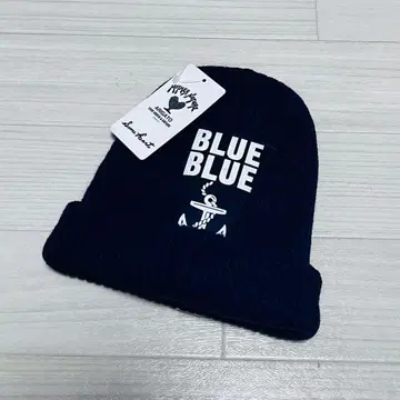 [ 새상품 ] 블루블루 니트 모자 네이비