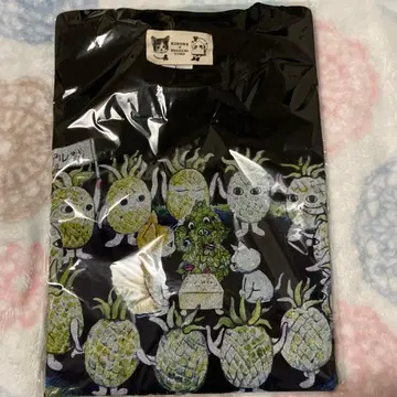 히구치 유코 장기회관 콜라보 L 사이즈 파인애플전 티셔츠